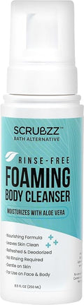 Scrubzz No Rinse Body Wash for Elderly, Rinse Free Cleansing Foam, Waterless by Scrubzz