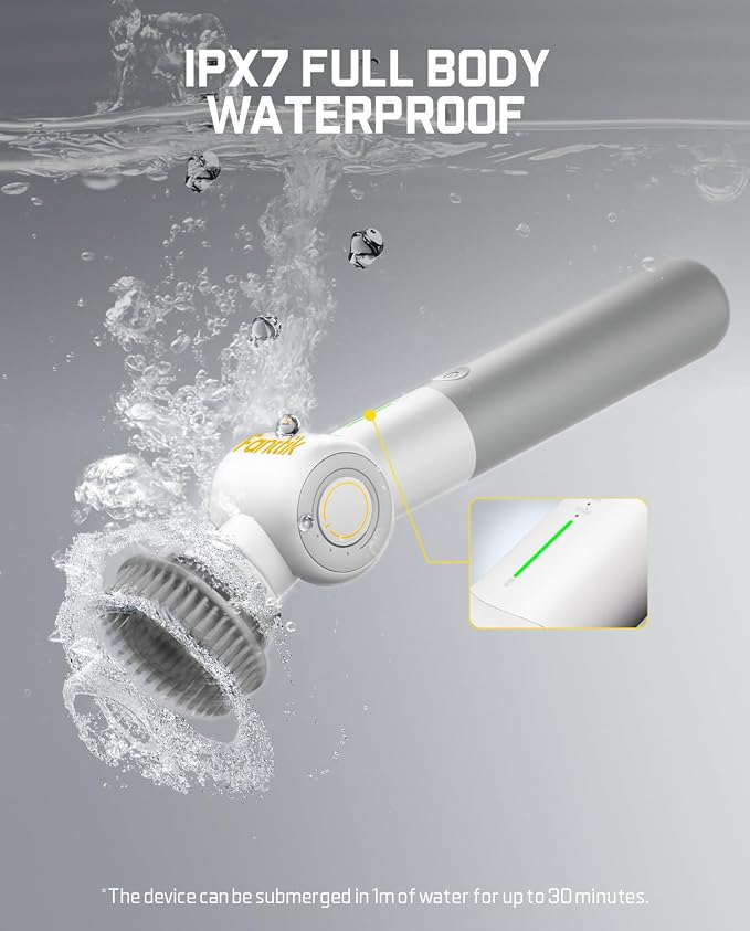 Fanttik Flip G9 Pro Electric Scrubber, VoltiPulse Motor, Dual-Speed Cleaner - Image 8