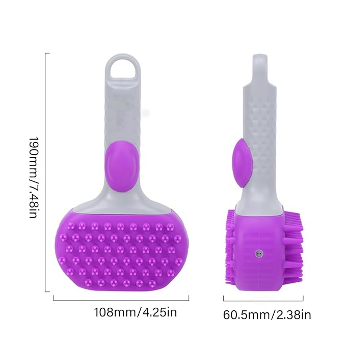Multiple Dog Brushes, Dog Wash Brushes, Pet Grooming Brush Baths Massage Comb - Image 9