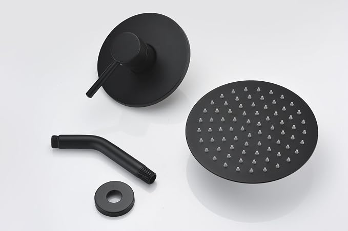 sumerain Black Shower Faucet, Matte Black Shower Fixtures Shower Mixer - Image 9