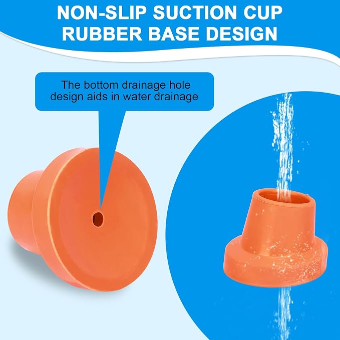 supregear Replacement Feet for Shower Chair Bath Seat, 1-1/8" I.D. Slope Rubber - Image 3