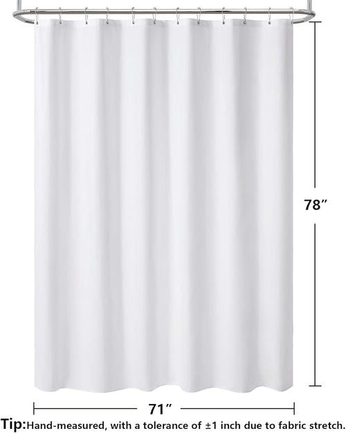 120GSM Ultimate Waterproof Fabric Shower Curtain Liner - Image 2