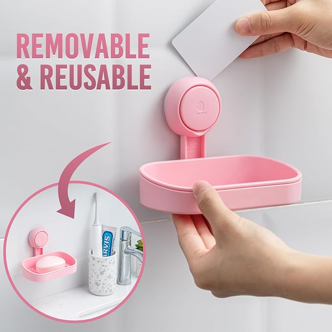 TAILI Soap Dish Bar Holder Suction Cup, SoapSaver - Image 7