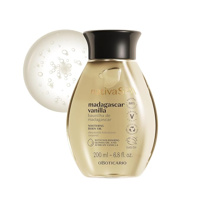 Nativa SPA by O Boticário, Madagascar Vanilla Body Oil, Soothing & Moisturizing by NativaSPA