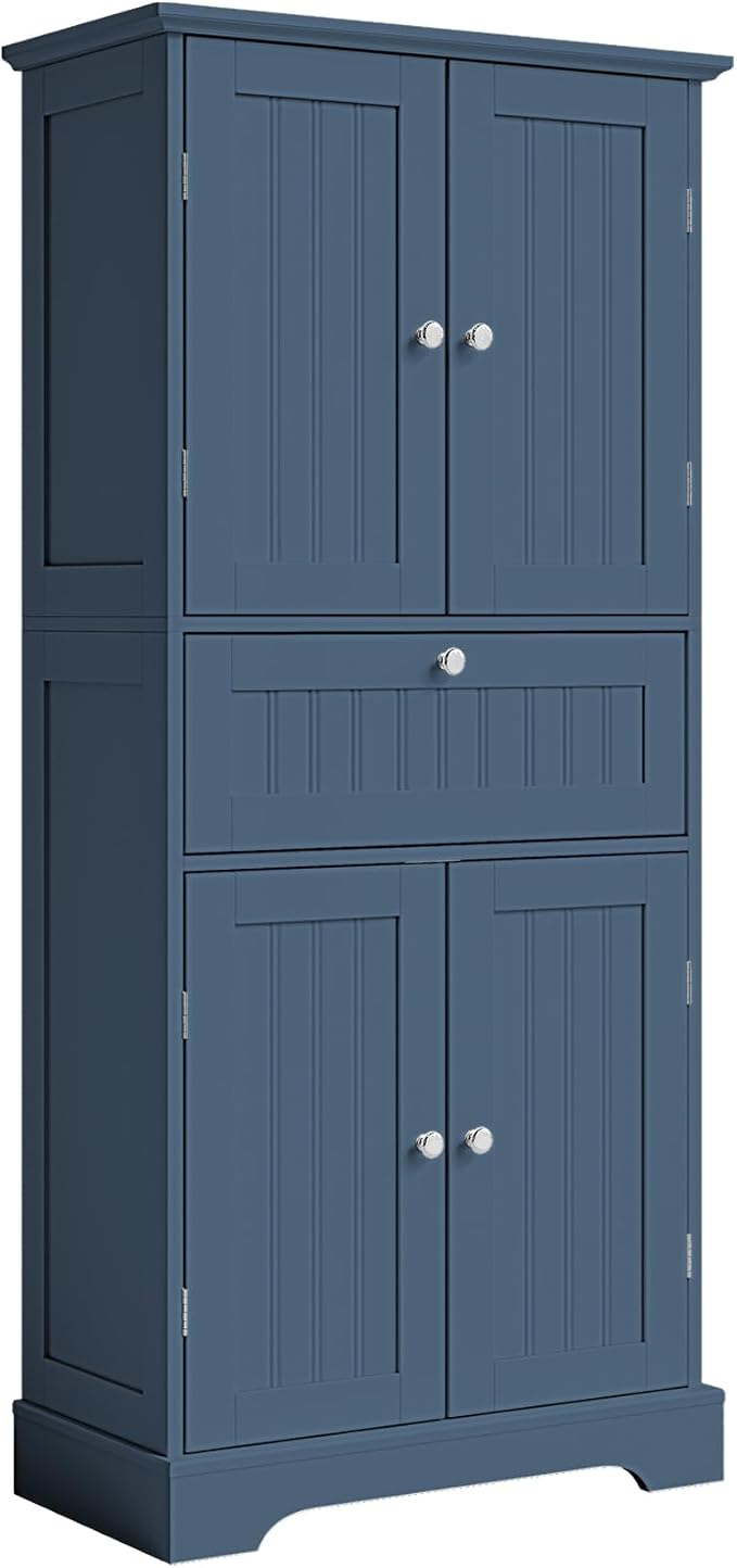 ChooChoo 51" H Tall Bathroom Floor Cabinet, Modern Bathroom Storage Cabinet by ChooChoo