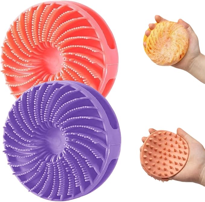 2 in 1 Silicone Body Scrubber & Scalp Scrubber, 2026 Upgrade Handheld Shower by Drkicsy