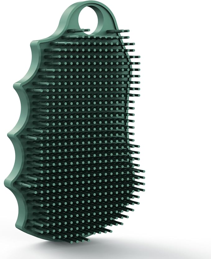Silicone Body Scrubber Silver-Infused Dual-Sided 3-in-1 by iTokGok