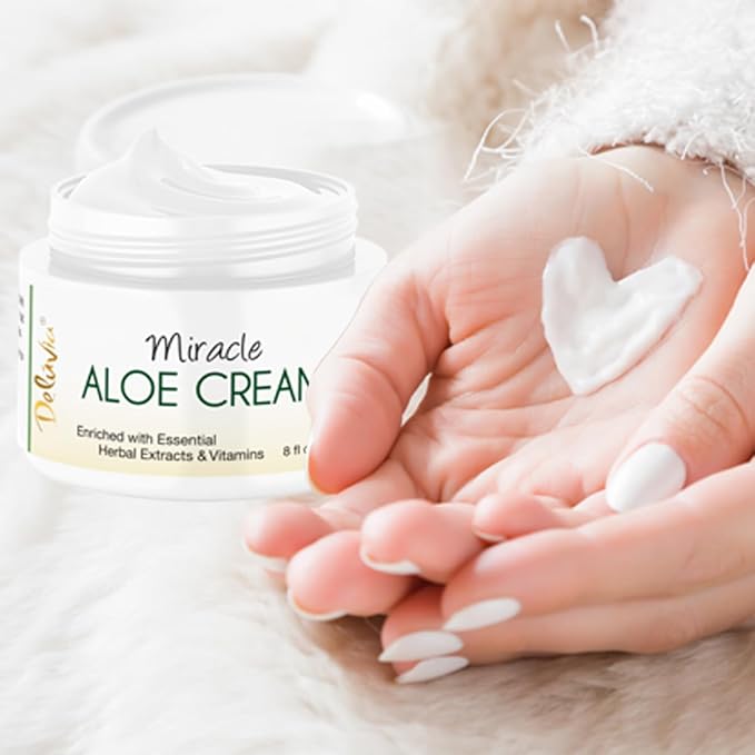 Deluvia Miracle Aloe Cream | Face & Body Moisturizer - Image 8
