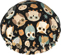 Women Girls Double Layers Waterproof Shower Caps EVA Bath Hats by Unknown
