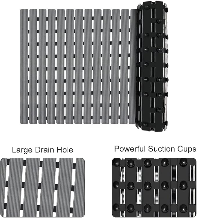 MBOSS Bathtub Mat Non Slip, Shower Mat - Image 2