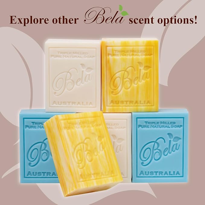 BELA Frankincense and Myrrh Soap 3.3 OZ Pack of 6, French Triple Milled Bar Soap - Image 6