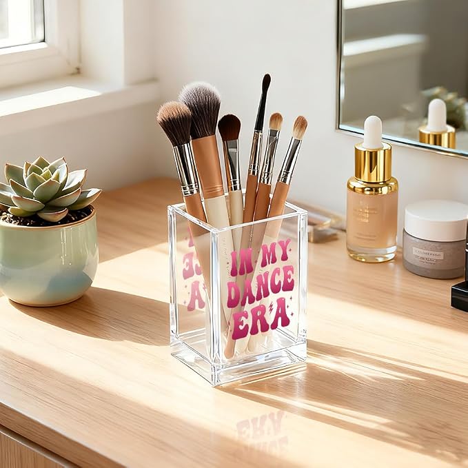 In My Dance Era Acrylic Cosmetic Holder, Funny Makeup Brush Holder Gifts - Image 5