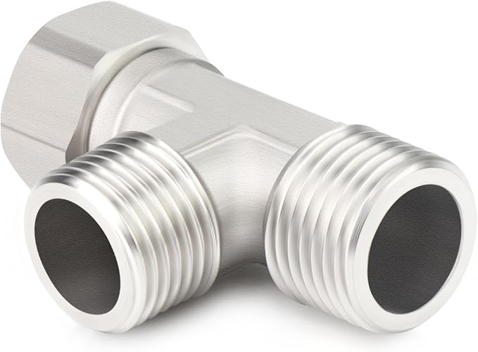 TAISHER 2PCS 304 Stainless Steel 3 Way Right Flexible Movable Tee Connector - Image 3