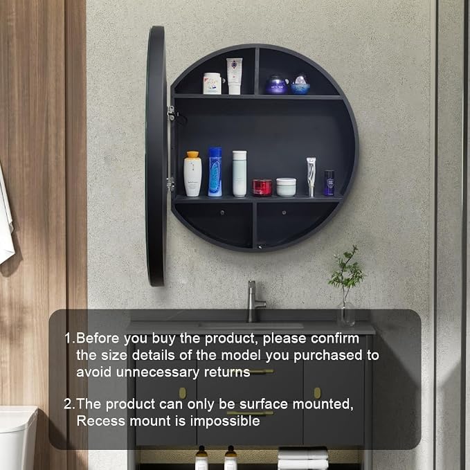 24inch Round Medicine Cabinet - Image 6
