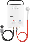 CAMPLUX Tankless Water Heater Outdoor, 1.32 GPM Portable Propane Camping Water by CAMPLUX