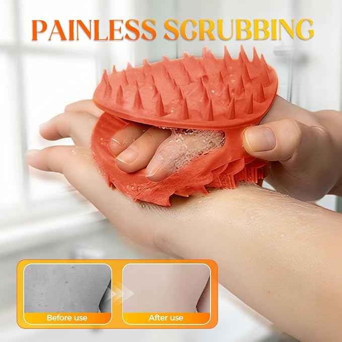 2 in 1 Silicone Body Scrubber & Scalp Scrubber, 2026 Upgrade Handheld Shower - Image 6