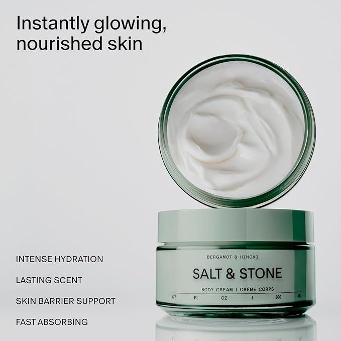 Salt & Stone Body Cream – Bergamot & Hinoki | Hydrating Formula - Image 2