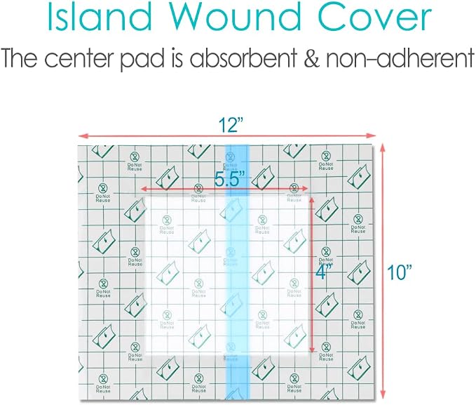 Waterproof Shower Protector | 10x12 Inch Dialysis Catheter Shower Cover Large | - Image 6