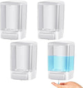 Hushee 4 Pcs Plastic Wall Mounted Soap Dispenser Commercial Manual Soap by Hushee