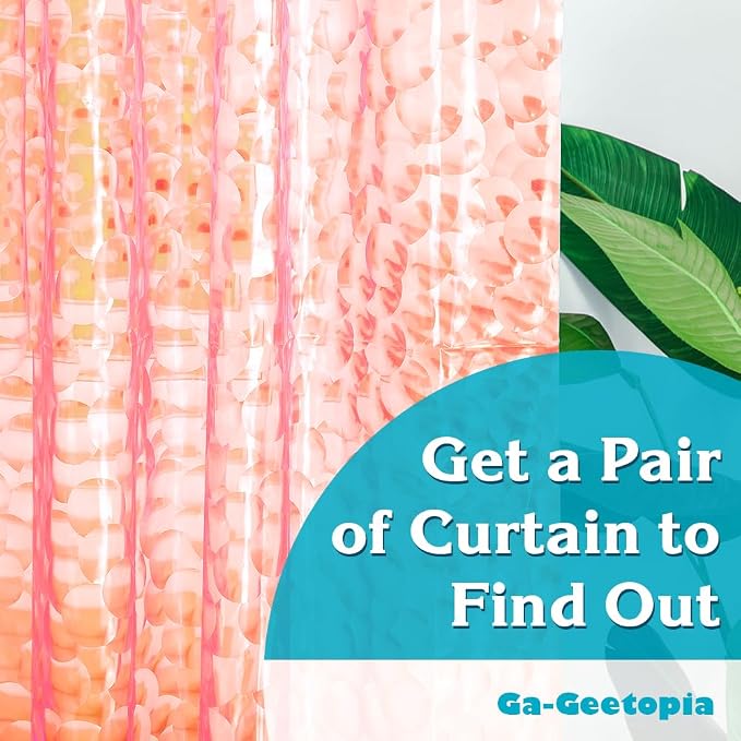 Ga-Geetopia EVA 3D Coral Pearl Water Cube Plastic Shower Curtain Liner - Image 8
