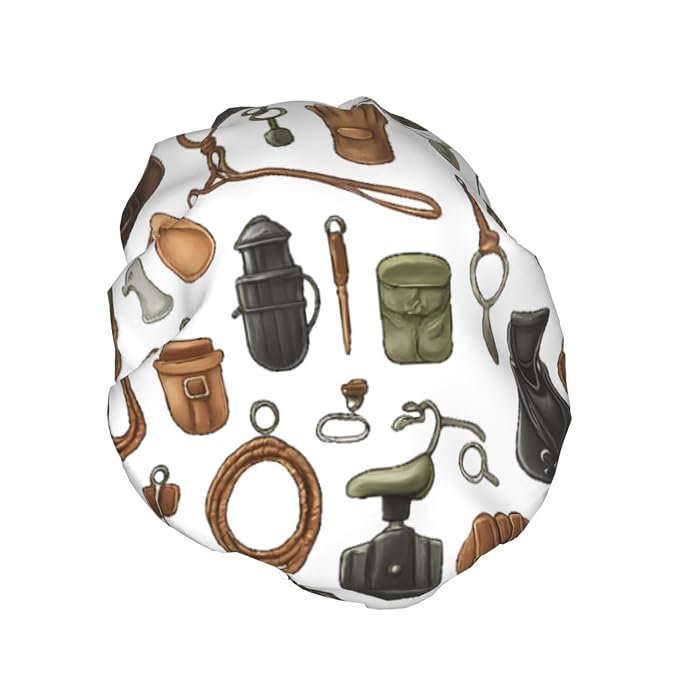 Equestrian Equipment Shower Cap - Image 2