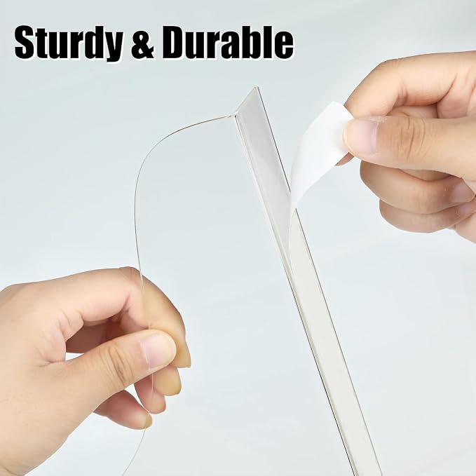 4 Pack Shower Splash Guard – Waterproof Self-Adhesive Shower Water Guard - Image 5