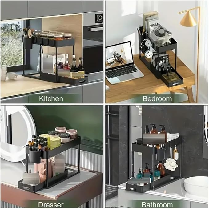 Over Sink Shelf Organizer 1pack, No Drill Easy Installation, Heavy Duty - Image 6