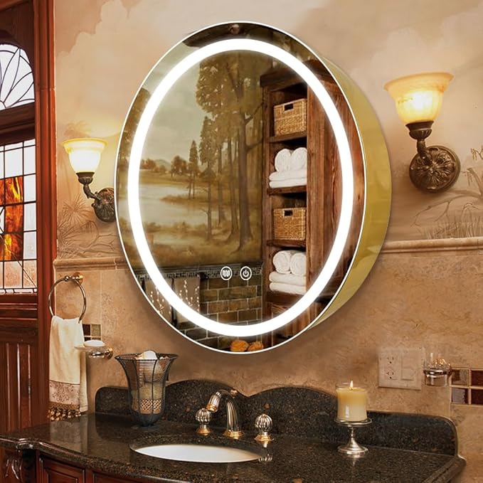 28inch Round Medicine Cabinet by Janboe