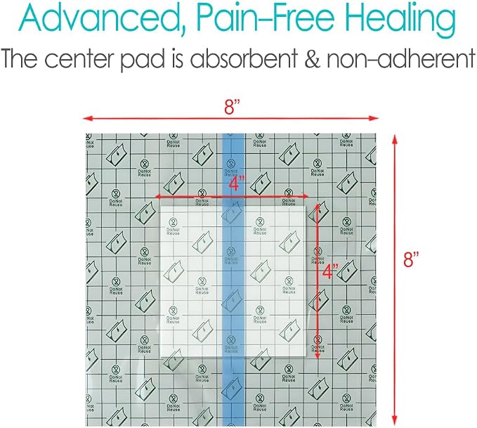 25 Pcs Waterproof Shower Cover 8"x8" - Image 5