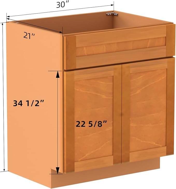 KitchenMan 30 Inch Bathroom Vanity Without Sink and Top Unassembled Bathroom - Image 3