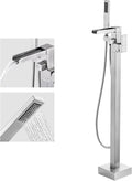 Freestanding Tub Faucet Brushed Nickel: ALEASHA High Flow Max 6.74 GPM Free by ALEASHA