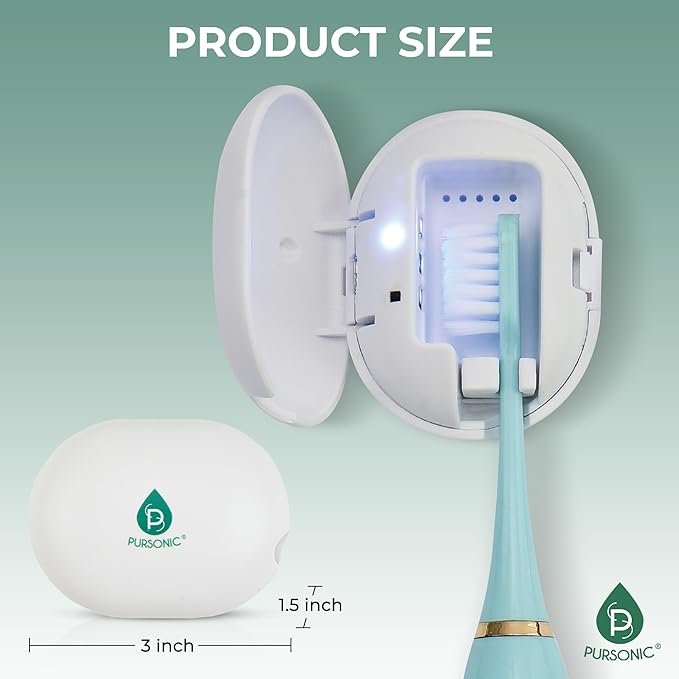 Pursonic Portable UV Toothbrush Sanitizer Case – Rechargeable Toothbrush Cleaner - Image 4