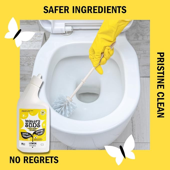 Molly's Suds Toilet Bowl Cleaner | 98% Plant-Based Gel Formula Freshens - Image 4