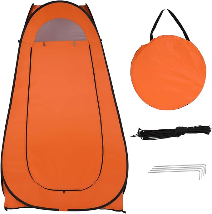 Pop Up Privacy Shower Tent, Portable Outdoor Bathroom Toilet Changing Dressing - Image 5