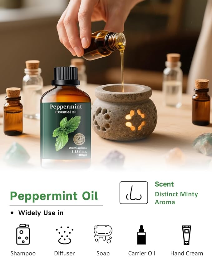 Peppermint Essential Oil Pure, Mumianhua Natural Peppermint Oil - Image 5