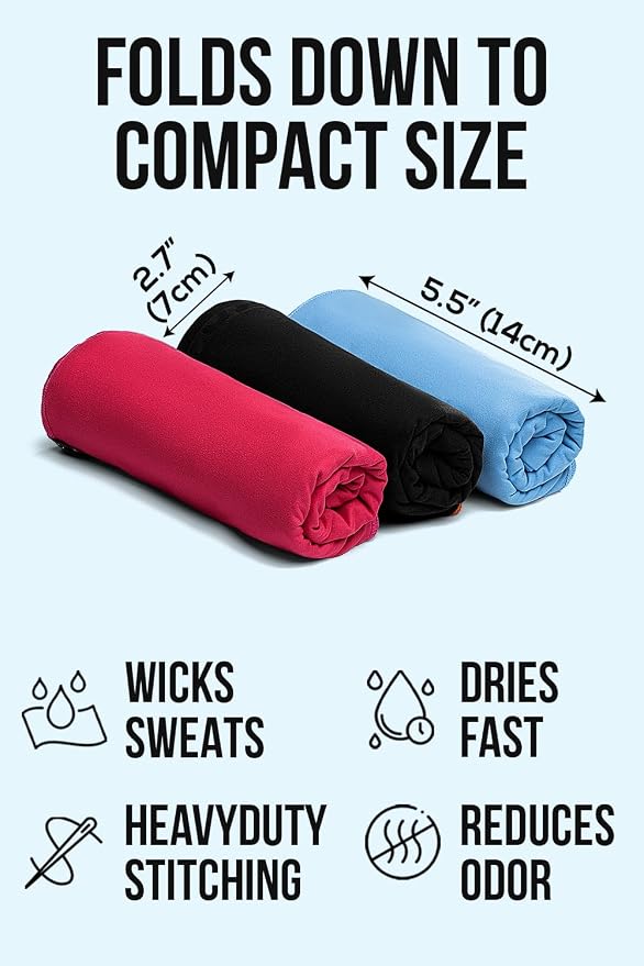 illusion Small Microfiber Gym Towels - Image 4
