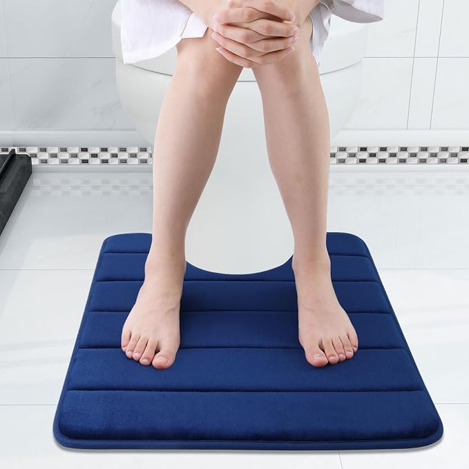 Buganda Memory Foam U-Shaped Contour Toilet Rugs, Non Slip Absorbent, Thick - Image 3