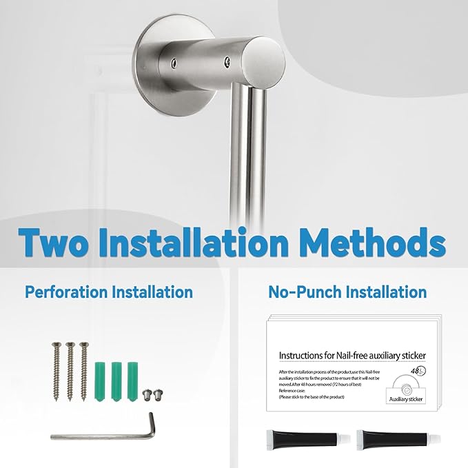 Shower Slide Bar Adjustable Handheld Shower Head Holder Wall Mount - Image 3
