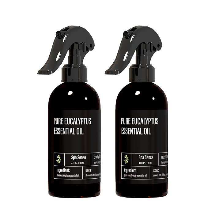 Pure Eucalyptus Oil Shower Mist and Steam Room Spray by Spa+Sense