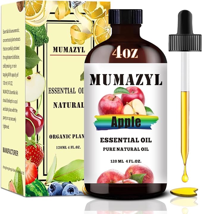 Apple Essential Oil, Apple Oil 4 Fl Oz 120ML by MUMAZYLESSENTIALOIL