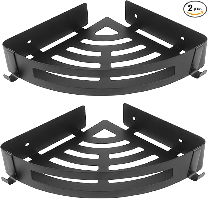 NearMoon Bathroom Shower Caddy 2 Pack, No Drill 304 Stainless Steel Shower by NearMoon