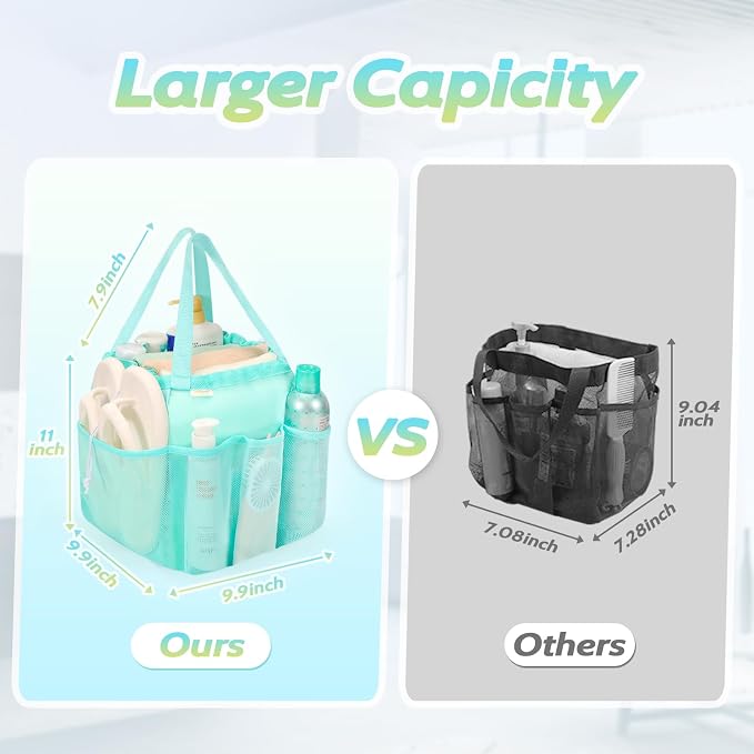 Mesh Shower Caddy Portable, Dorm Room Essentials - Image 3