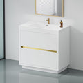36 Inch Bathroom Vanity with Sink, Single Sink Bathroom Vanity, Freestanding by VUMALL