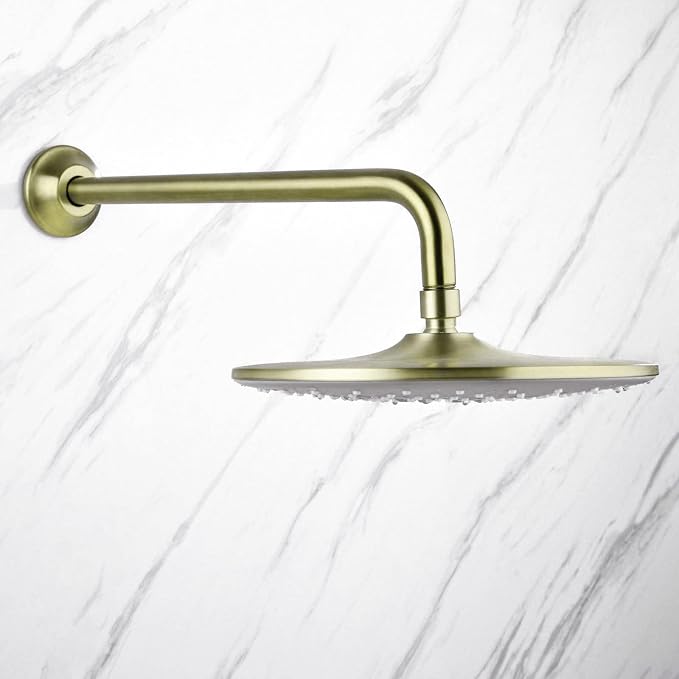 BESTILL 16 Inch L-Shaped Shower Head Extension Arm, Shower Arm and Flange - Image 2