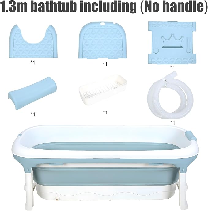 Portable Tub for Adults, Ice Bath Tub, Foldable Bathtub for Adults, Bathtub for - Image 2