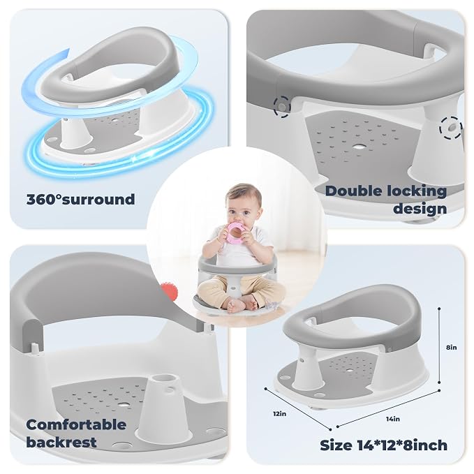 Baby Bath Seat-for Babies 6 Months & up - Image 8