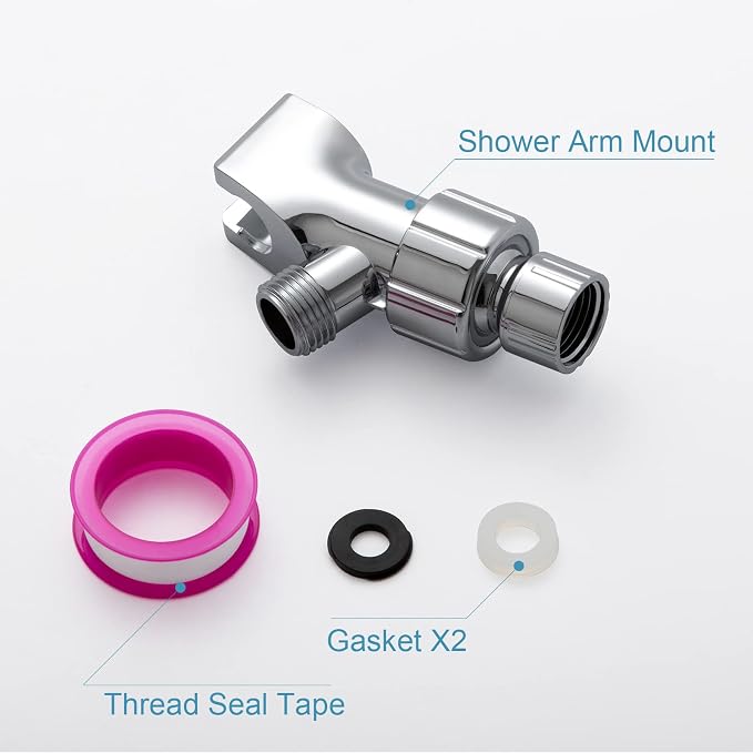OFFO Shower Head Holder for Handheld Shower Head, Adjustable Shower Arm Mount - Image 7