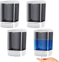 Hushee 4 Pcs Plastic Wall Mounted Soap Dispenser Commercial Manual Soap by Hushee
