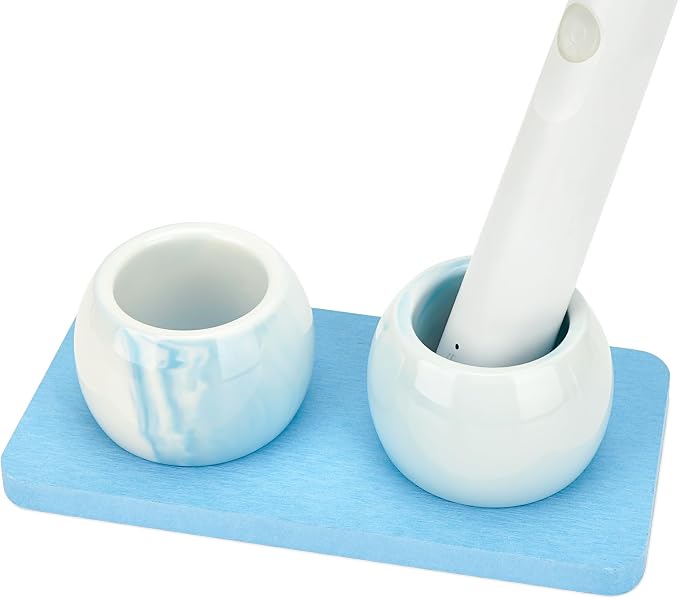 2 Pack Ceramic Toothbrush Holder by LUEXBOX