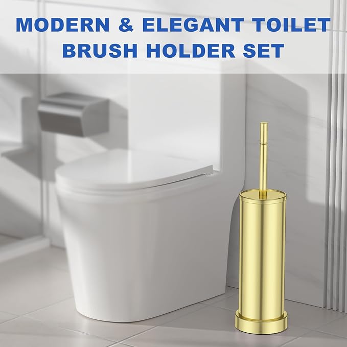 304 Stainless Steel Toilet Brush and Holder Set, Toilet Bowl Brush and Holder - Image 7